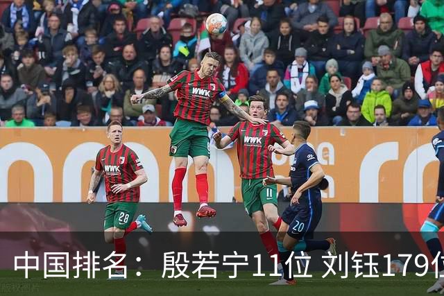 中国排名：殷若宁11位 刘钰179位许赢上涨2位